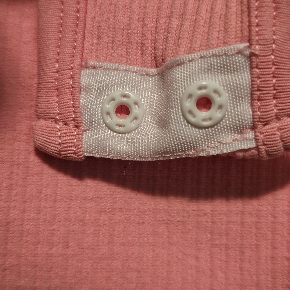 Pink Ribbed Bodysuit - Picture 3 of 6